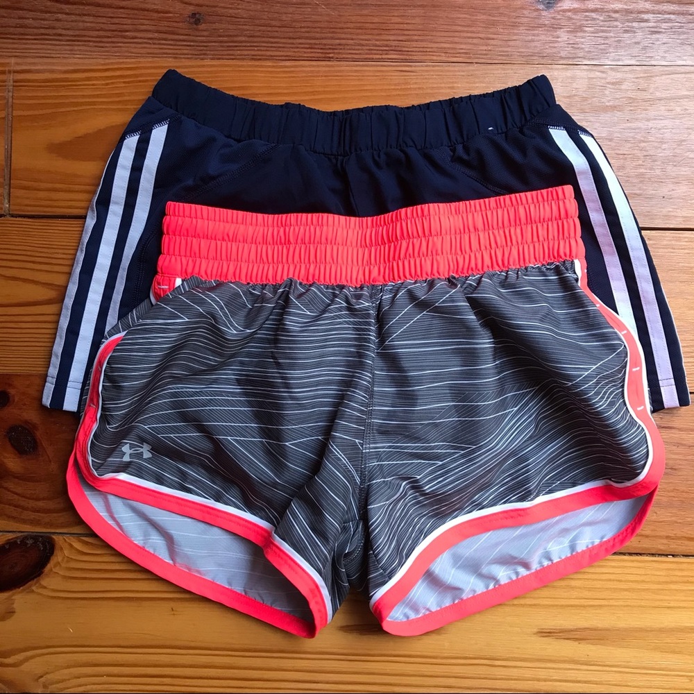 Under Armour Adidas Shorts Bundle, EUC, S